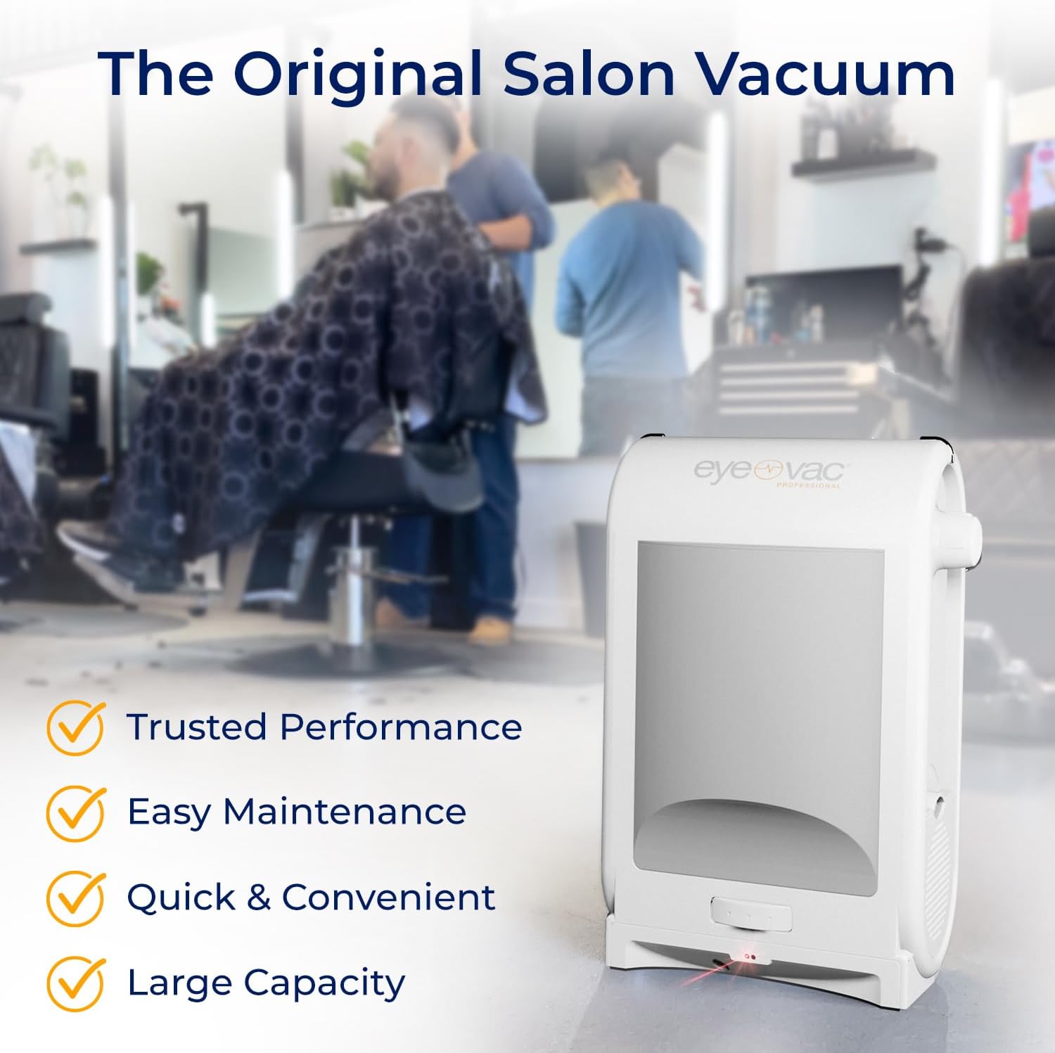 EyeVac Pro Aspiradora automática sin contacto, ultra rápido y potente, ideal para barrer el pelo de las mascotas, comida sucia, cocina, aspiradora con cable, sin bolsa, sensores automáticos, 1400 W (blanco)-Aldronix