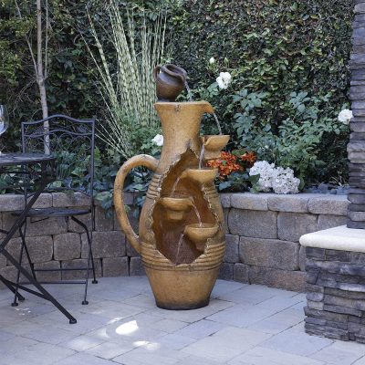 Alpine Cascading Fractured Jar Fountain-Aldronix