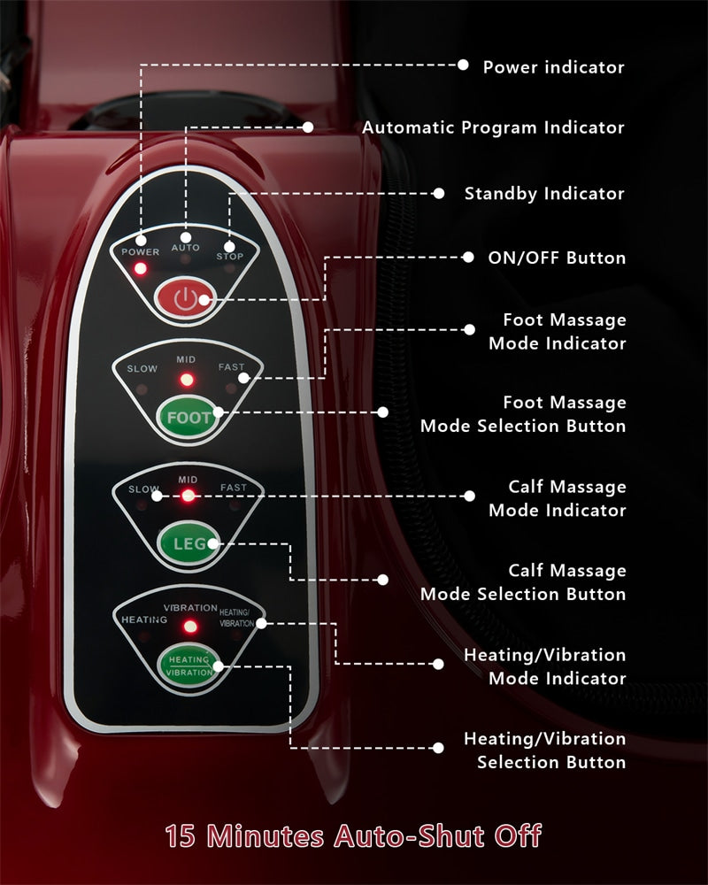 Shiatsu Electric Foot Massager Heat Vibration Deep Kneading Foot Calf Massager-Aldronix