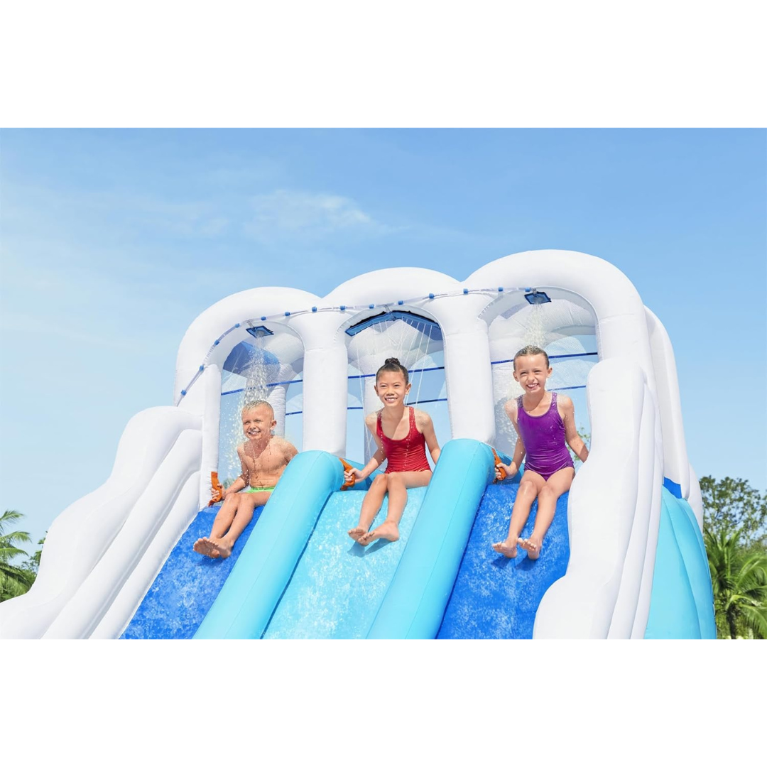 Inflatable Triple Slide - Splash Pool Water Park-Aldronix
