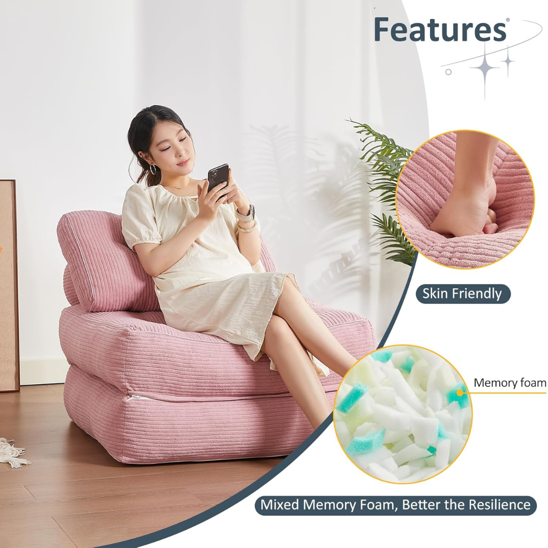 Futon Sofa Bed - Floor Couch for Adults Chair for Living Room-Aldronix