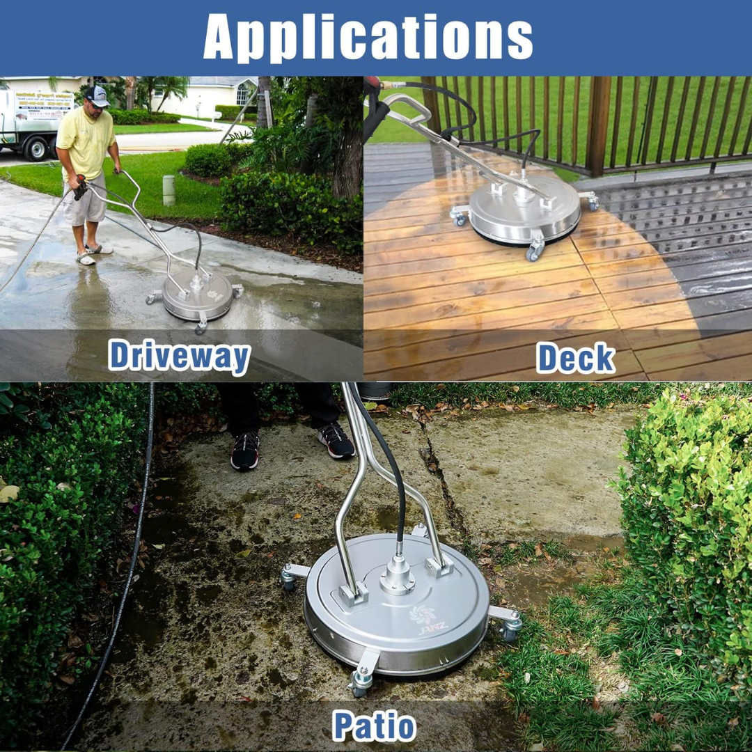 Pressure Washer Surface Cleaner with 4 Wheels-Aldronix