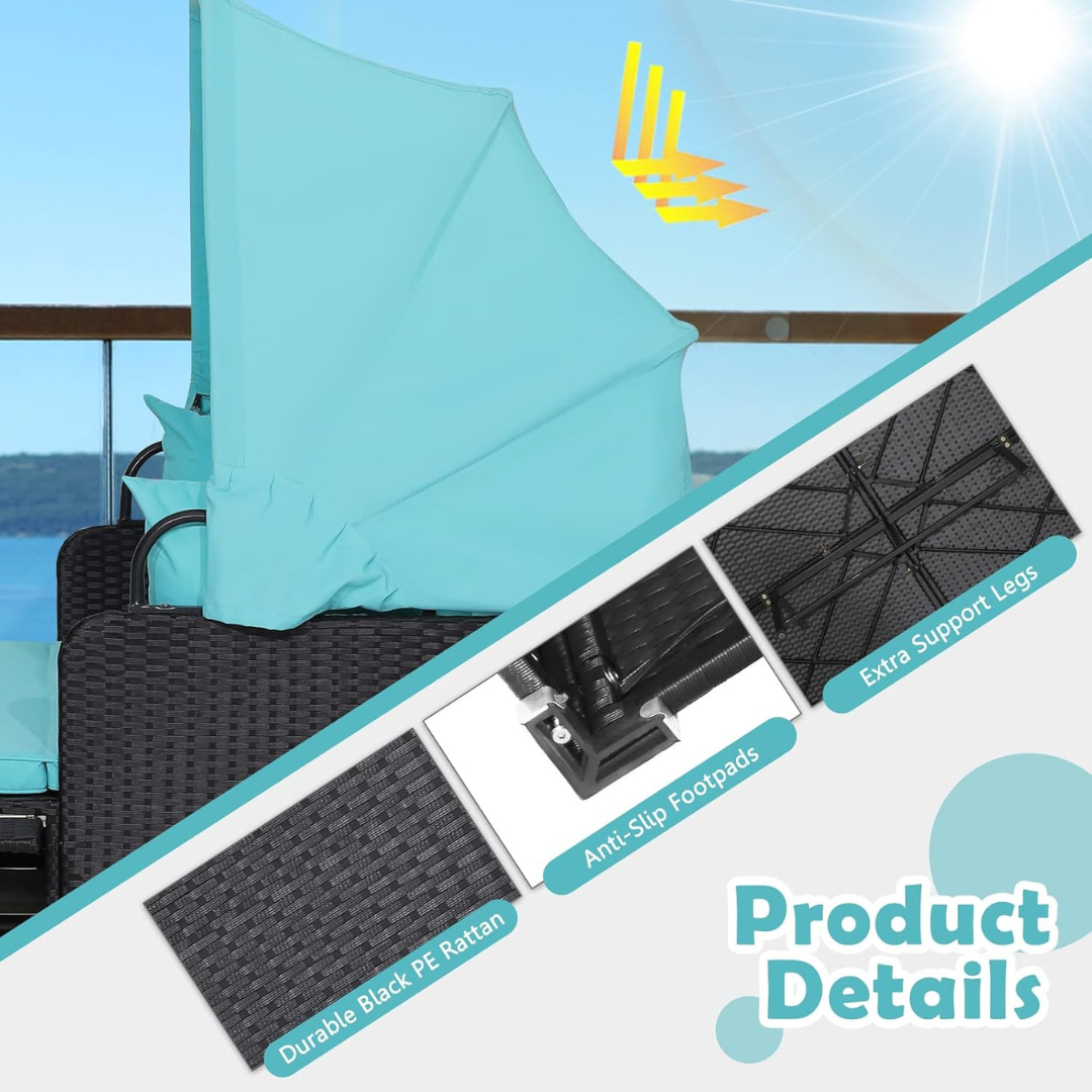 Wicker Sun Lounger-Aldronix