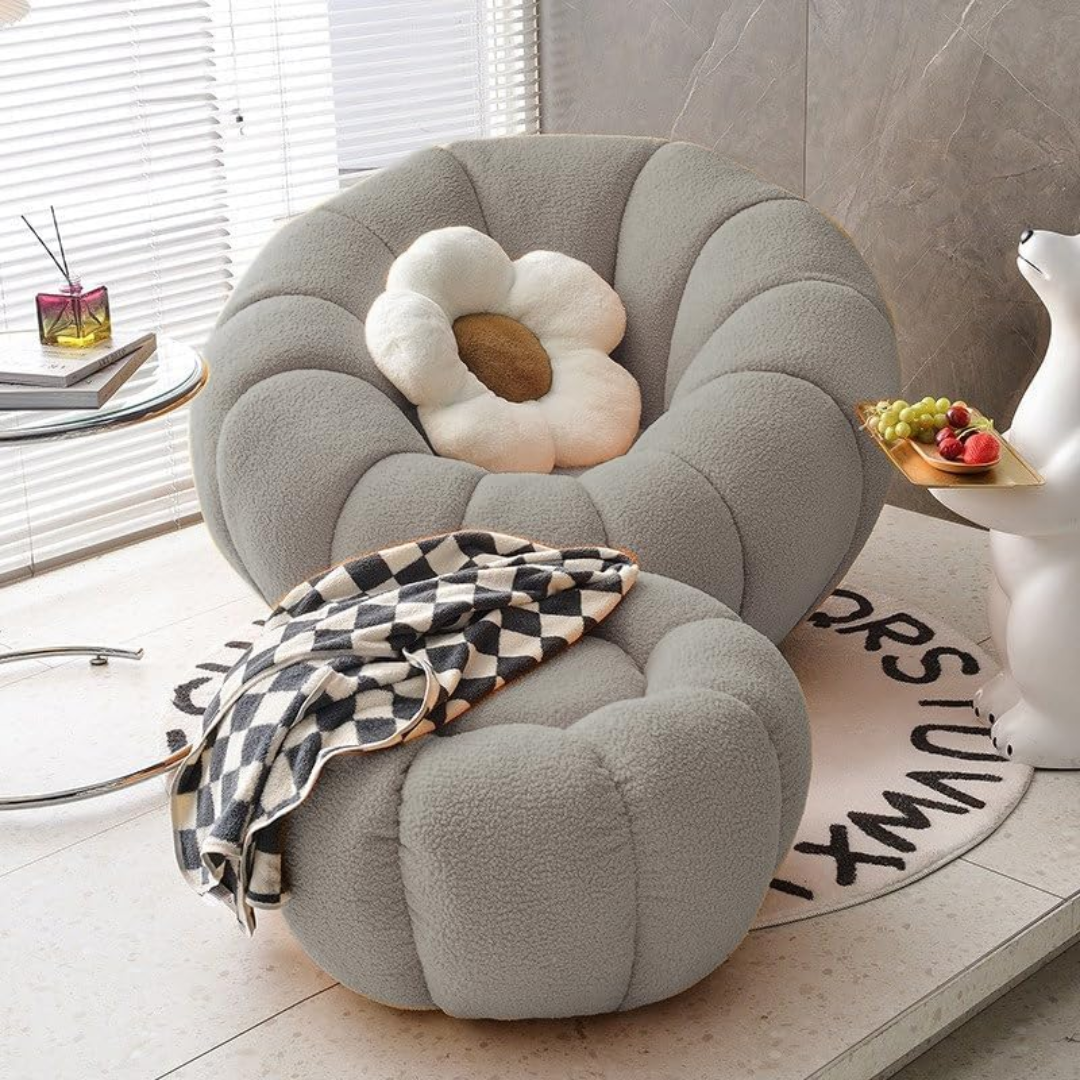 Modern Lamb Fleece Sofa Set-Aldronix