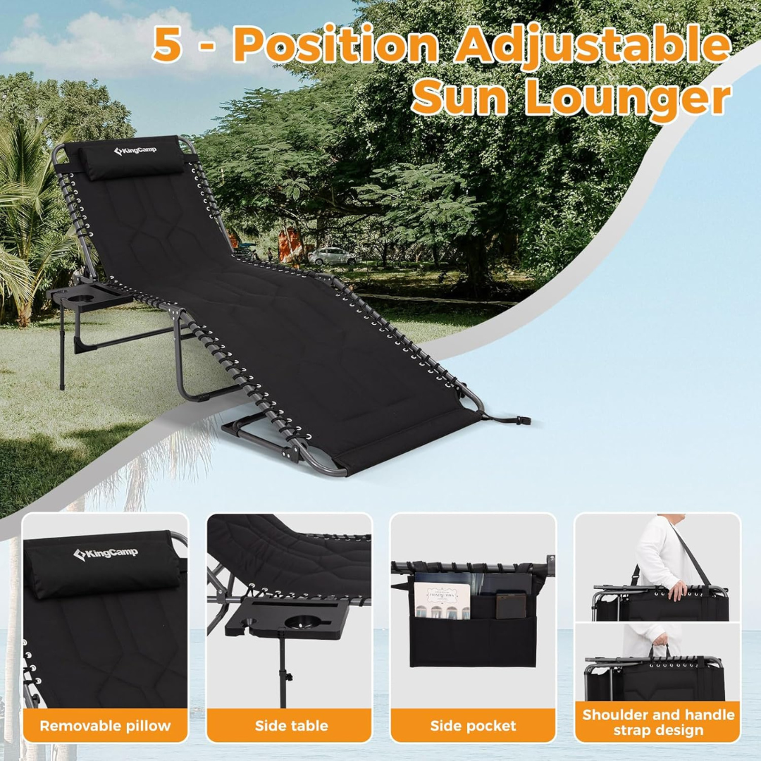 Beach Reclining Patio Pool Chair-Aldronix