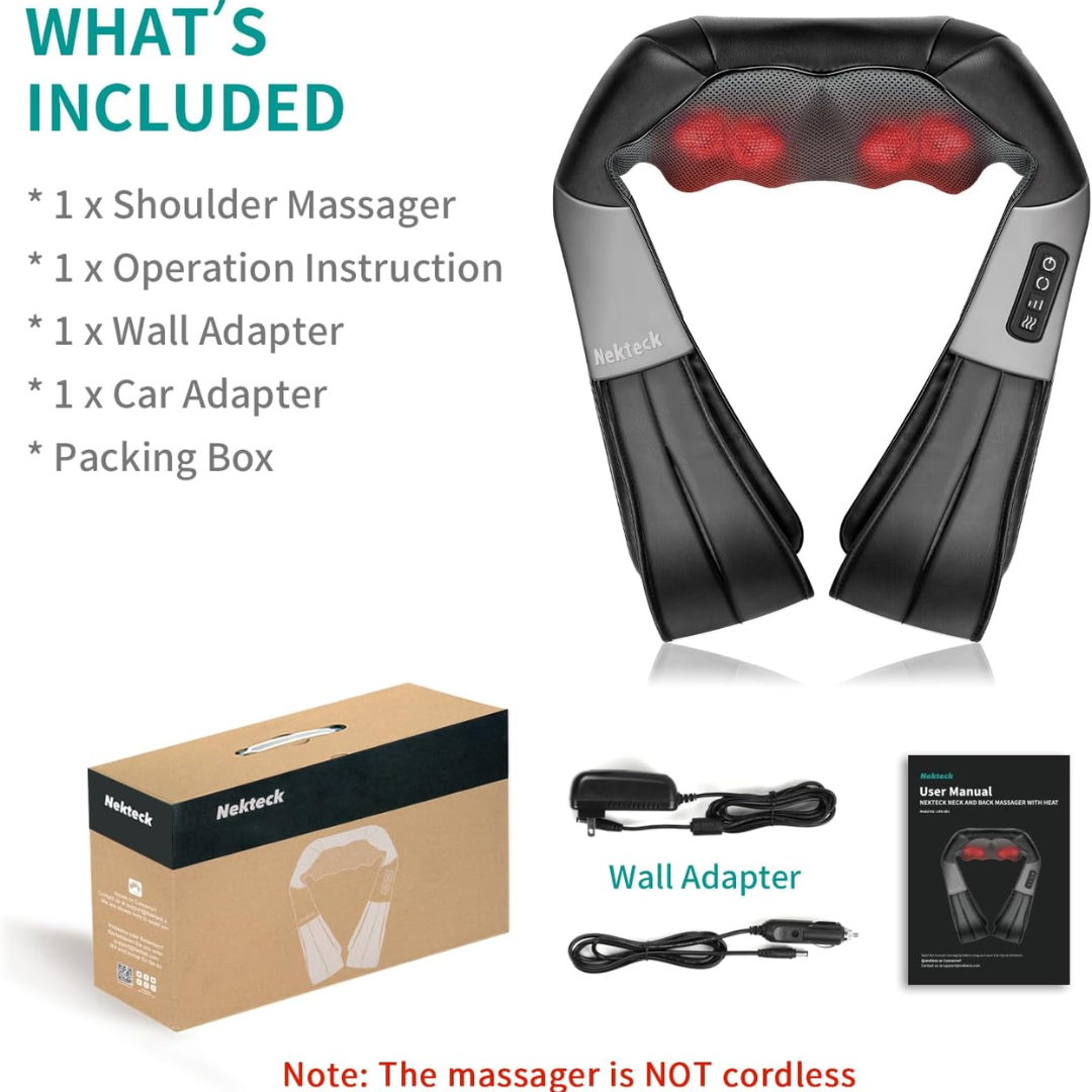 Neck and Back Massager-Aldronix