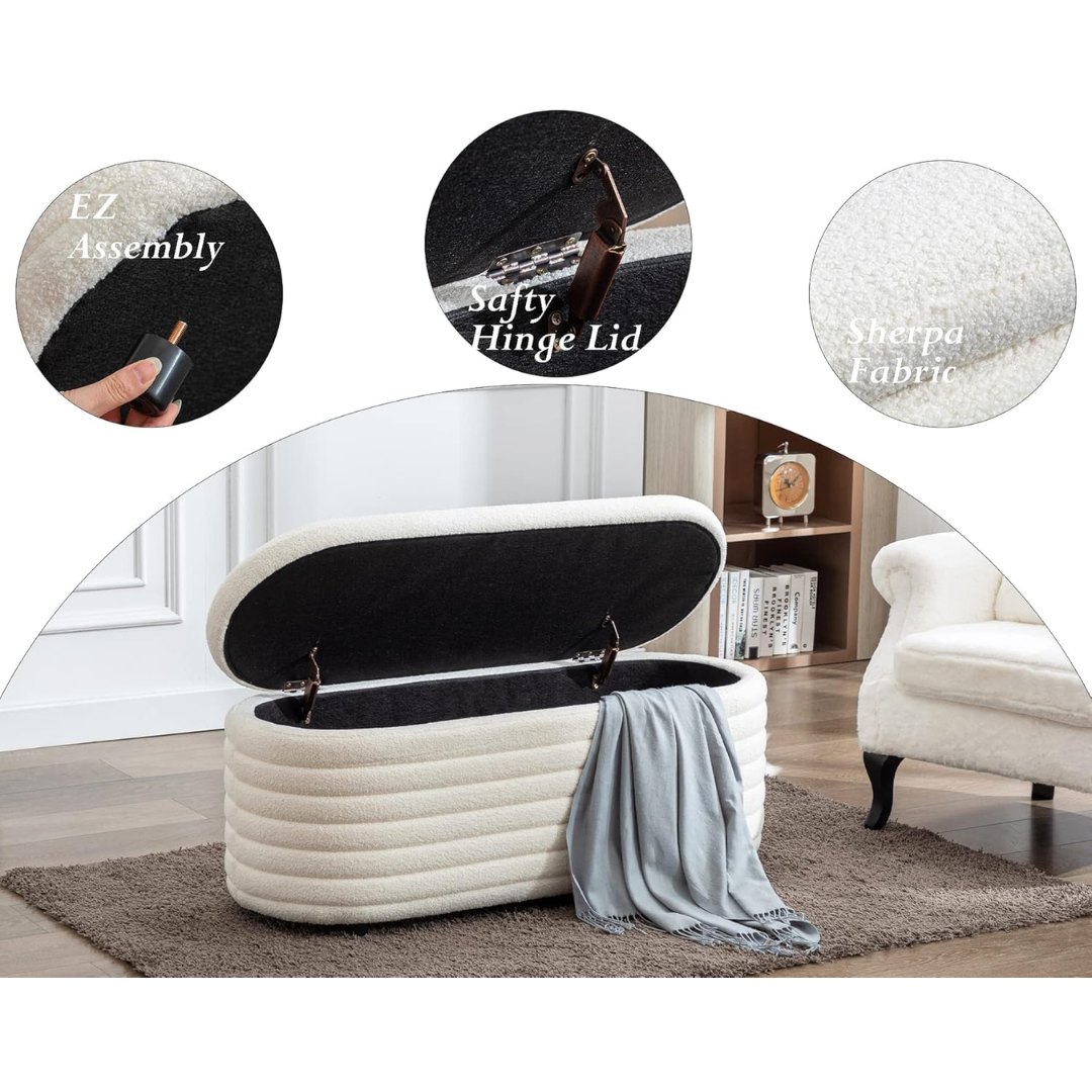 Teddy Ottoman Bench-Aldronix