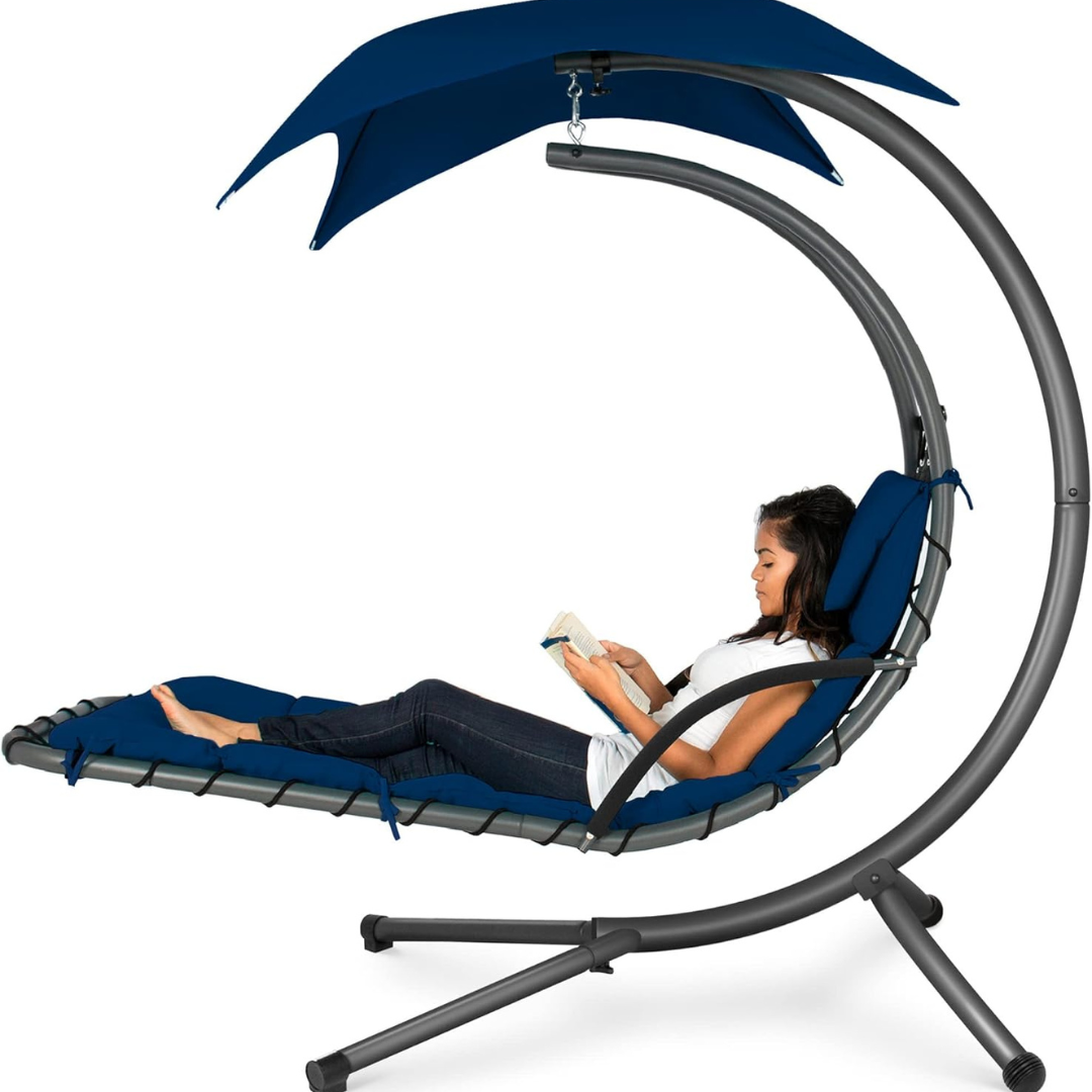 Curved Steel Chaise Lounge - Swing-Aldronix