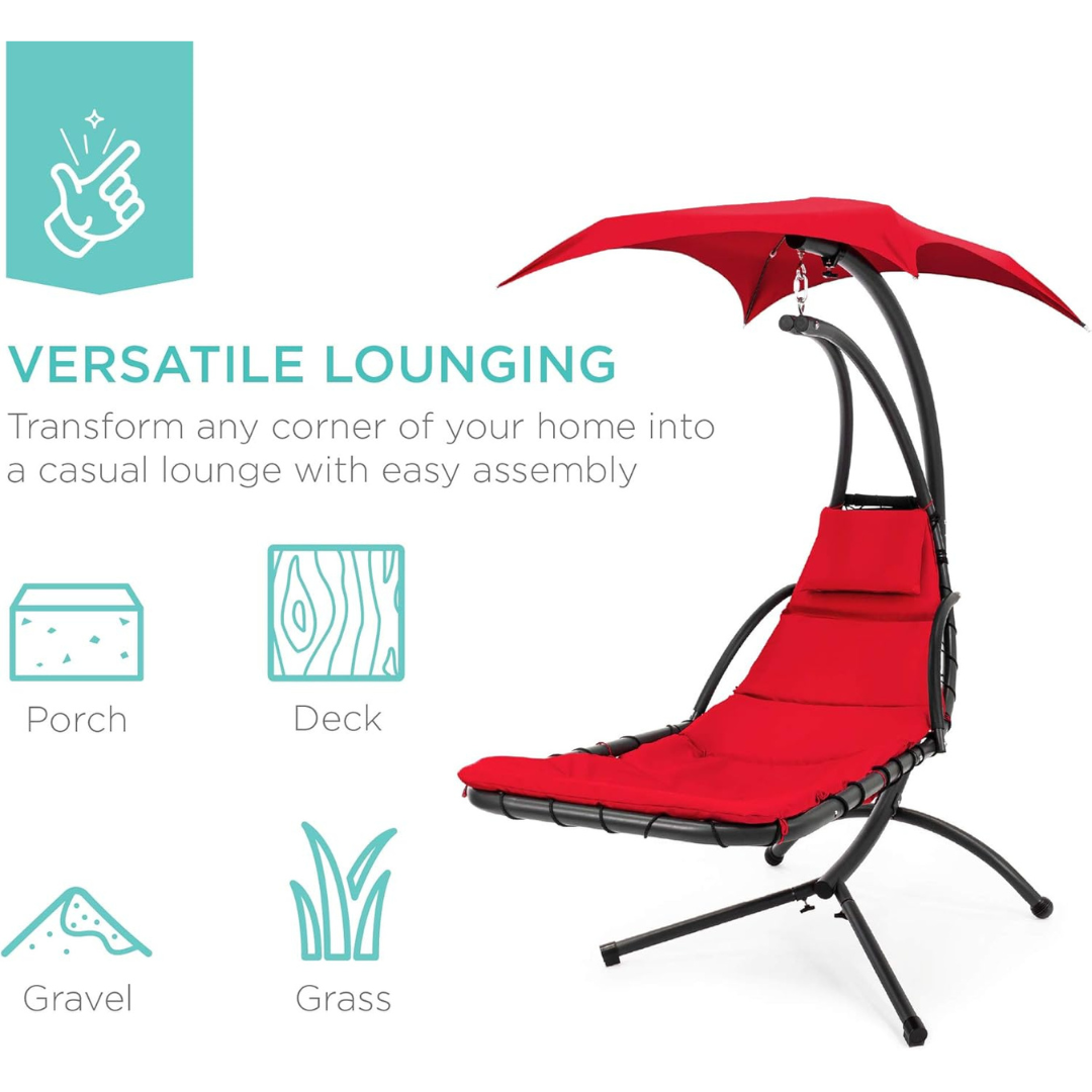 Curved Steel Chaise Lounge - Swing-Aldronix