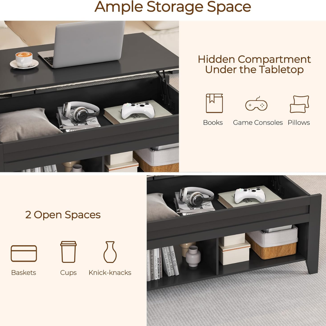 Lift-Top Coffee Table-Aldronix