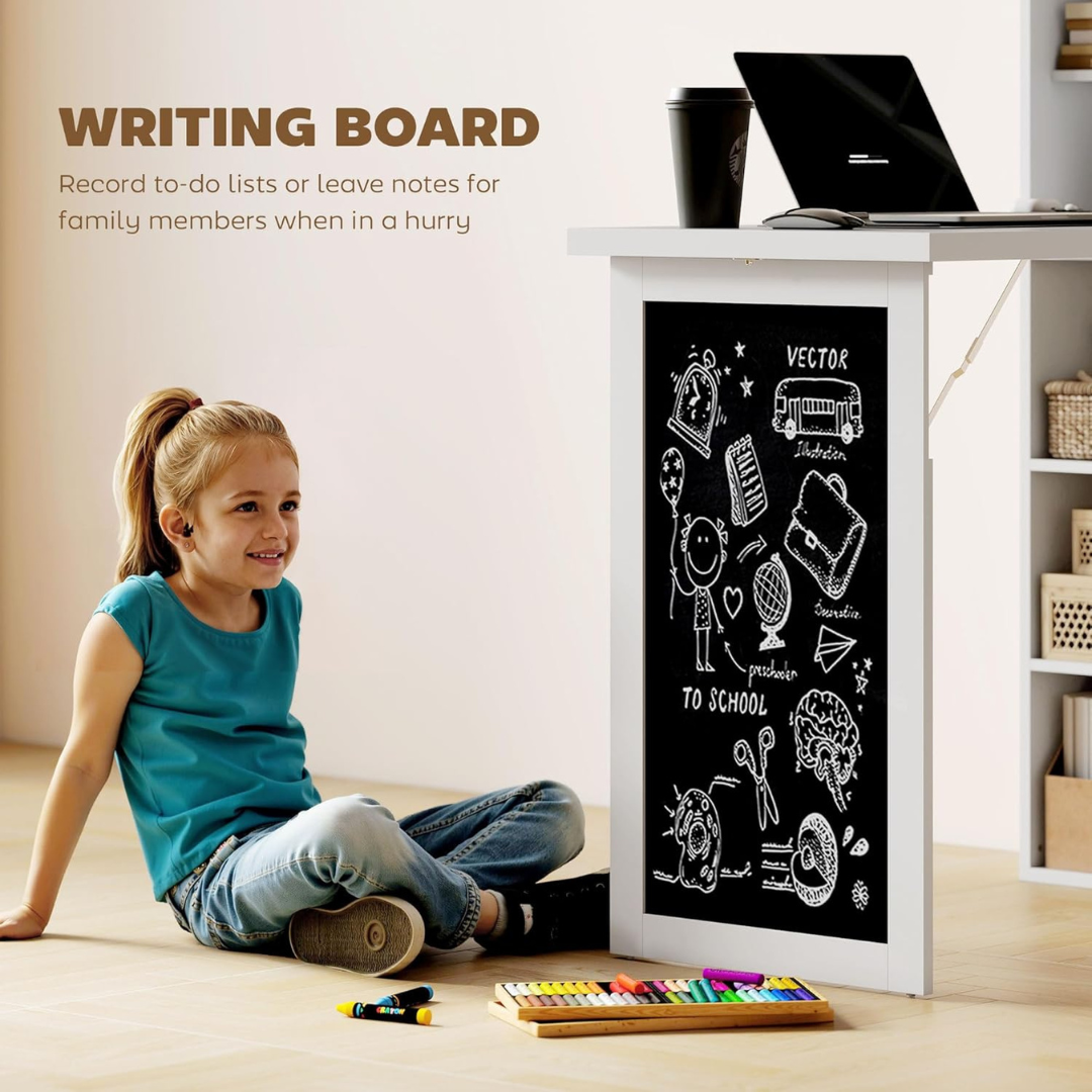 Fold-Out Convertible Writing Table-Aldronix