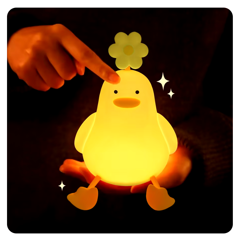Cute Duck Led Rechargeable Night Light-Aldronix