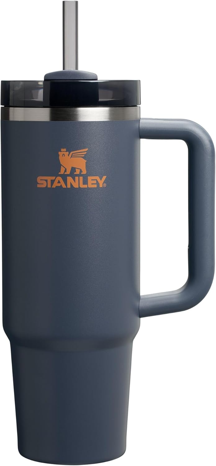 Stanley Quencher H2.0 Tumbler with Handle and Straw 30 oz | Flowstate 3-Position Lid | Cup Holder Compatible for Travel | Insulated Stainless Steel Cup | BPA-Free | Cherry Blossom-Aldronix