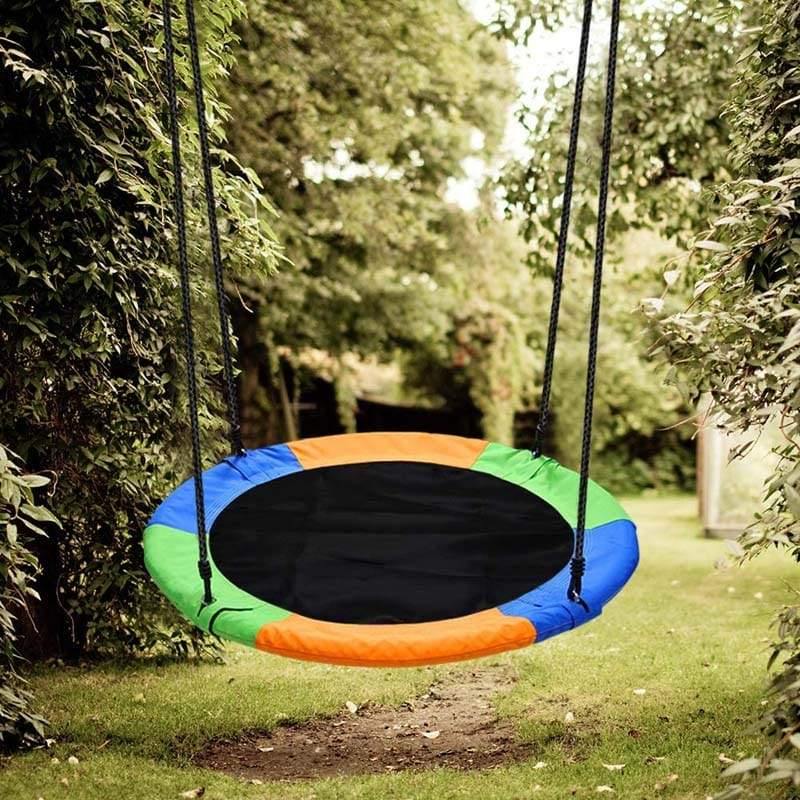40 Inch Saucer Tree Swing Outdoor Play for Kids-Aldronix