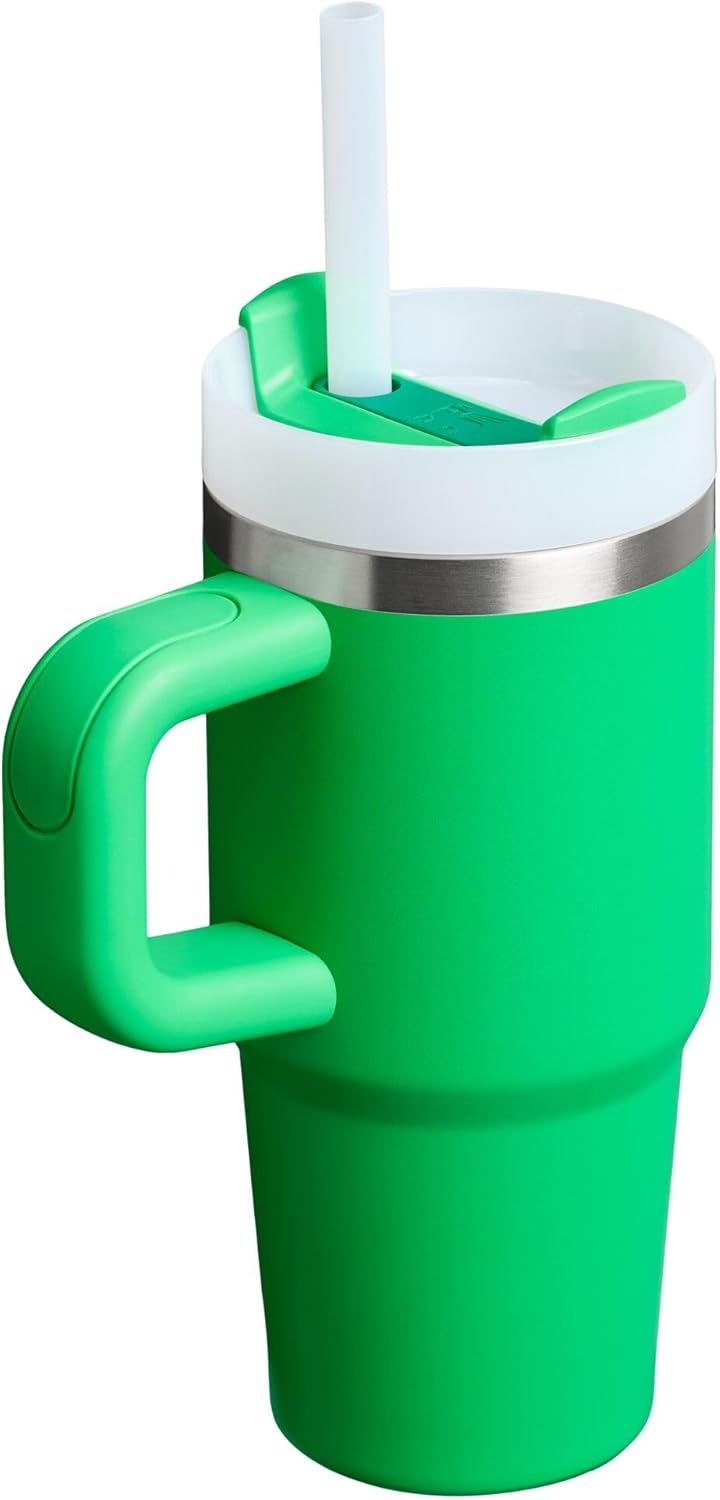 Stanley Quencher H2.0 Tumbler with Handle and Straw 30 oz | Flowstate 3-Position Lid | Cup Holder Compatible for Travel | Insulated Stainless Steel Cup | BPA-Free | Cherry Blossom-Aldronix
