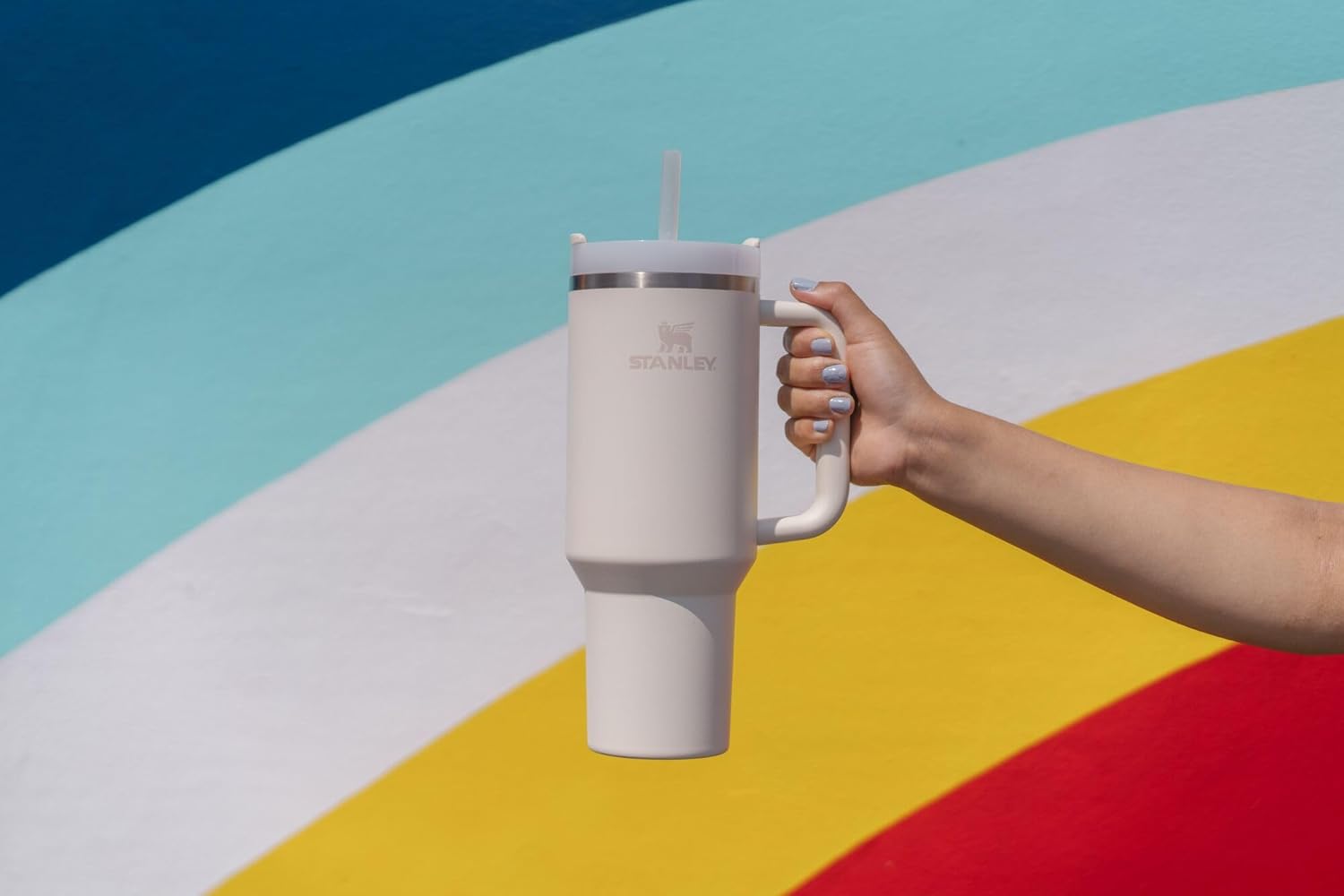 Stanley Quencher H2.0 Tumbler with Handle and Straw 30 oz | Flowstate 3-Position Lid | Cup Holder Compatible for Travel | Insulated Stainless Steel Cup | BPA-Free | Cherry Blossom-Aldronix