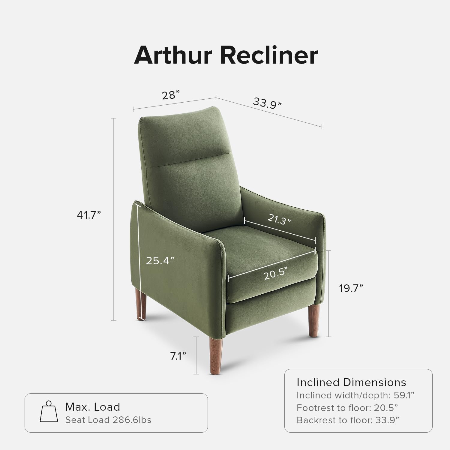 4-in-1 Convertible Sleeper Chair Bed, Accent Chair-Aldronix