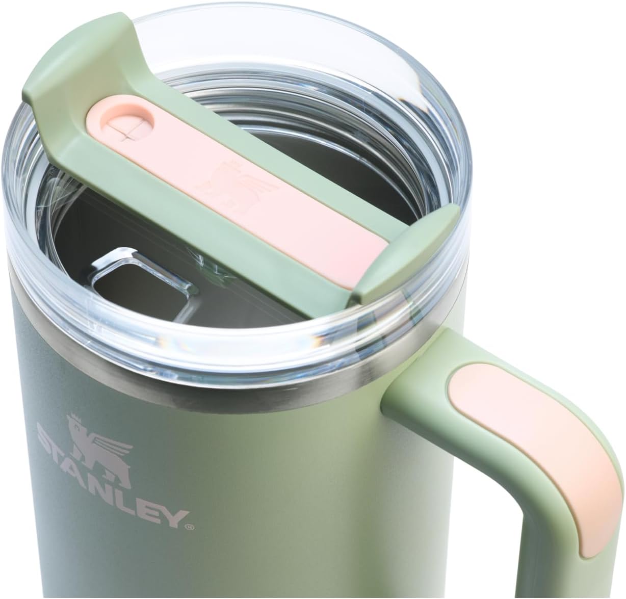 Stanley Quencher H2.0 Tumbler with Handle and Straw 30 oz | Flowstate 3-Position Lid | Cup Holder Compatible for Travel | Insulated Stainless Steel Cup | BPA-Free | Cherry Blossom-Aldronix