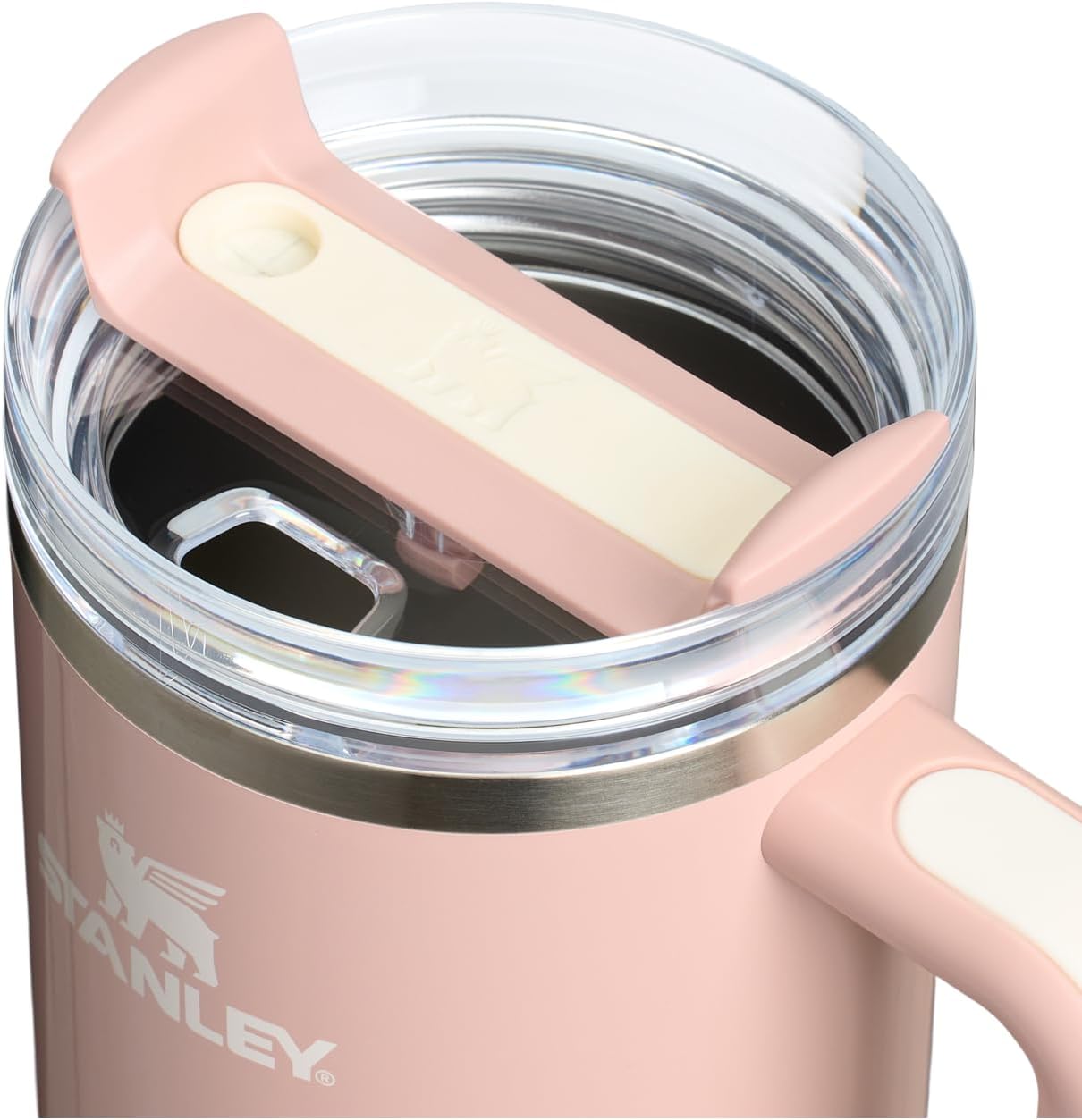 Stanley Quencher H2.0 Tumbler with Handle and Straw 30 oz | Flowstate 3-Position Lid | Cup Holder Compatible for Travel | Insulated Stainless Steel Cup | BPA-Free | Cherry Blossom-Aldronix