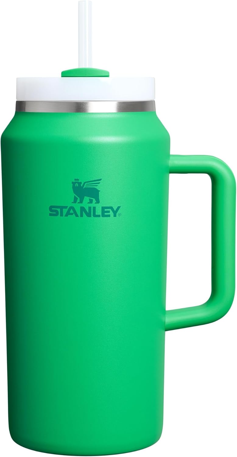 Stanley Quencher H2.0 Tumbler with Handle and Straw 30 oz | Flowstate 3-Position Lid | Cup Holder Compatible for Travel | Insulated Stainless Steel Cup | BPA-Free | Cherry Blossom-Aldronix