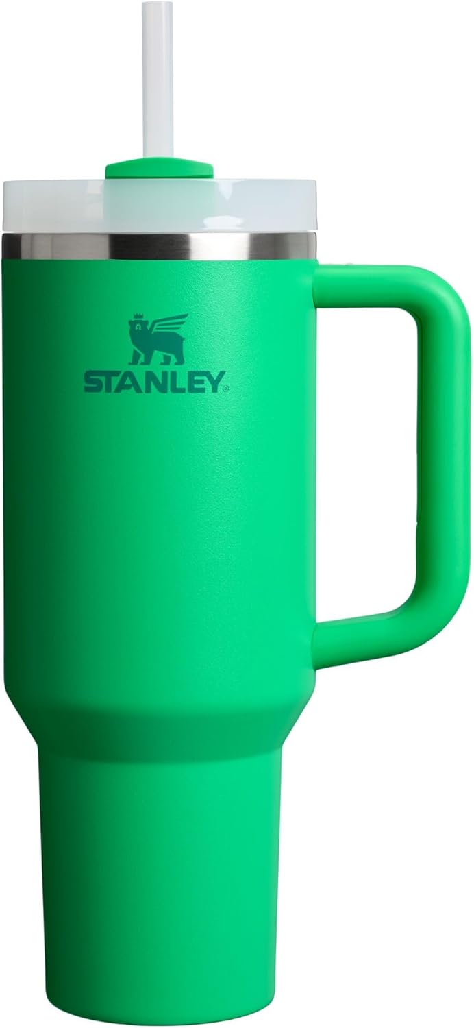 Stanley Quencher H2.0 Tumbler with Handle and Straw 30 oz | Flowstate 3-Position Lid | Cup Holder Compatible for Travel | Insulated Stainless Steel Cup | BPA-Free | Cherry Blossom-Aldronix