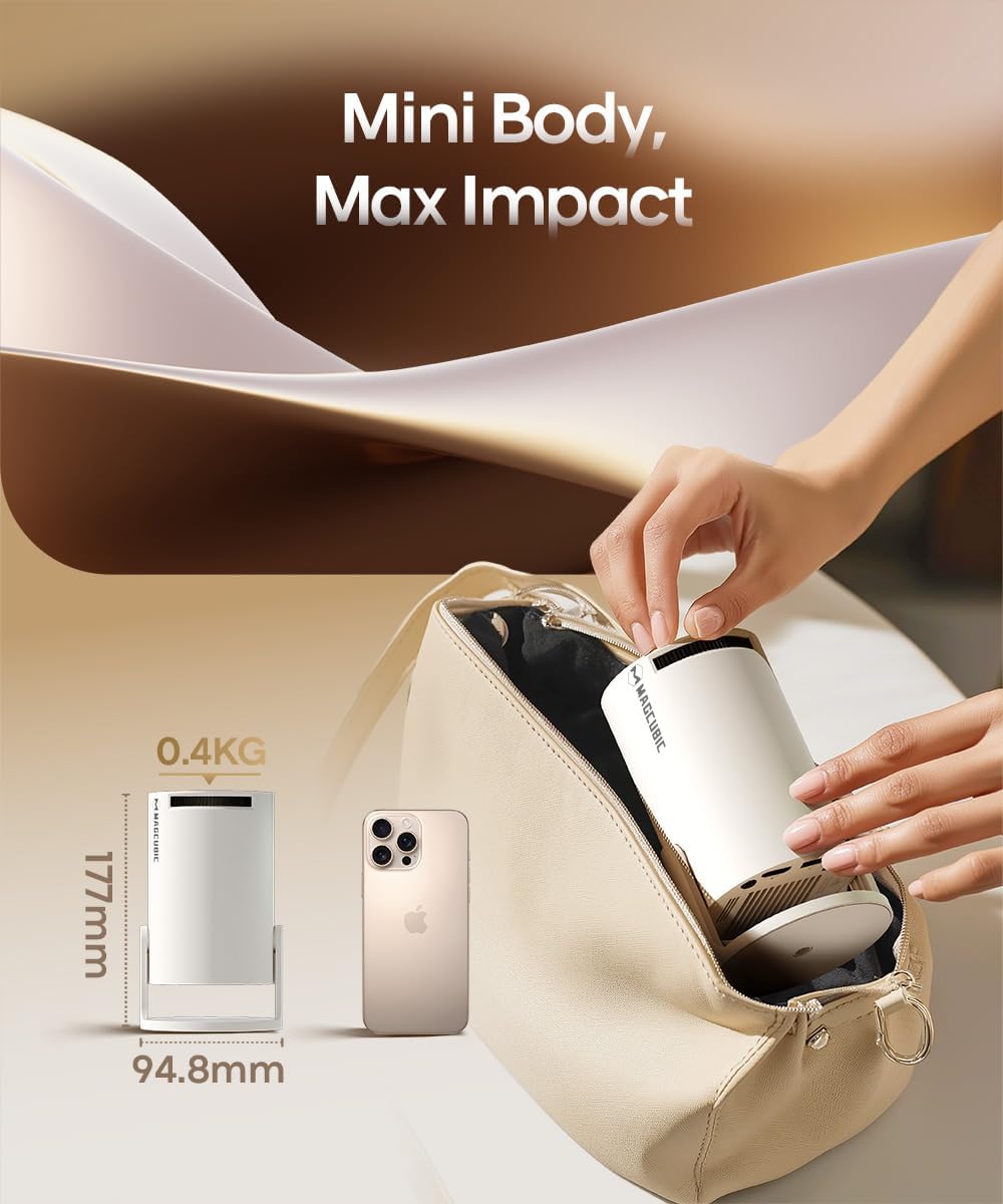 2025 Upgraded HY300PRO Mini Projector with WiFi and Bluetooth-Aldronix