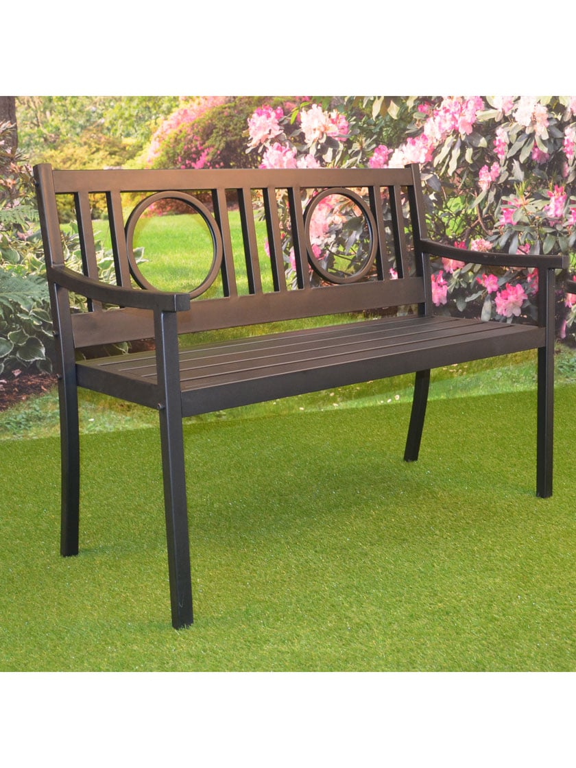 Outdoor Metal Bench-Aldronix