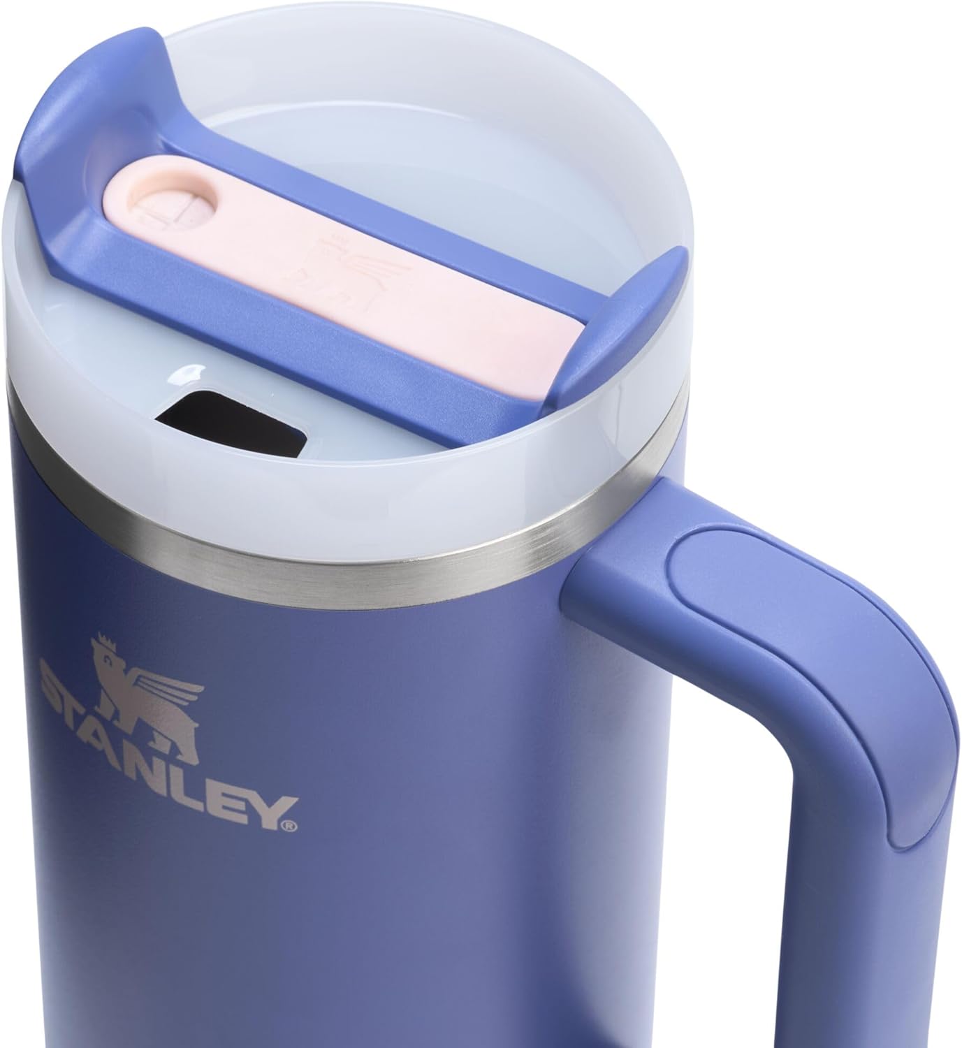 Stanley Quencher H2.0 Tumbler with Handle and Straw 30 oz | Flowstate 3-Position Lid | Cup Holder Compatible for Travel | Insulated Stainless Steel Cup | BPA-Free | Cherry Blossom-Aldronix