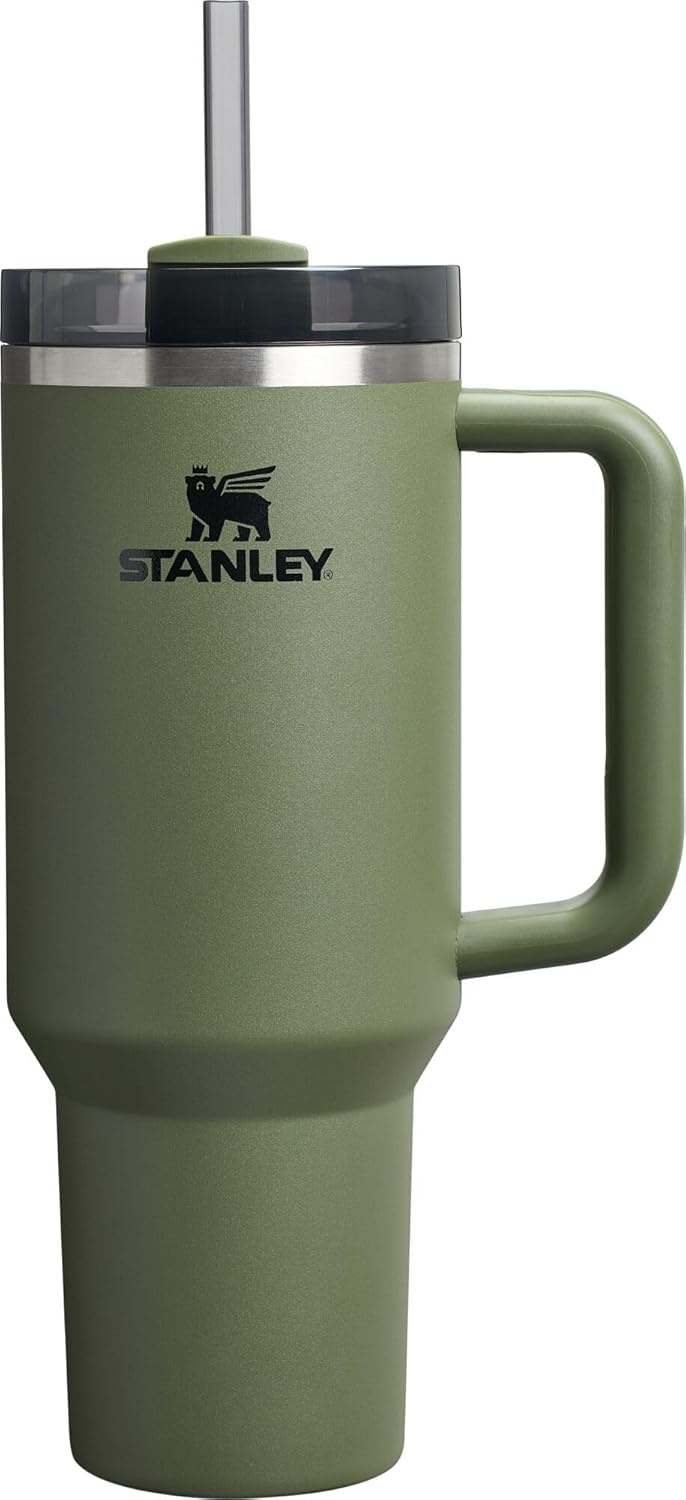 Stanley Quencher H2.0 Tumbler with Handle and Straw 30 oz | Flowstate 3-Position Lid | Cup Holder Compatible for Travel | Insulated Stainless Steel Cup | BPA-Free | Cherry Blossom-Aldronix