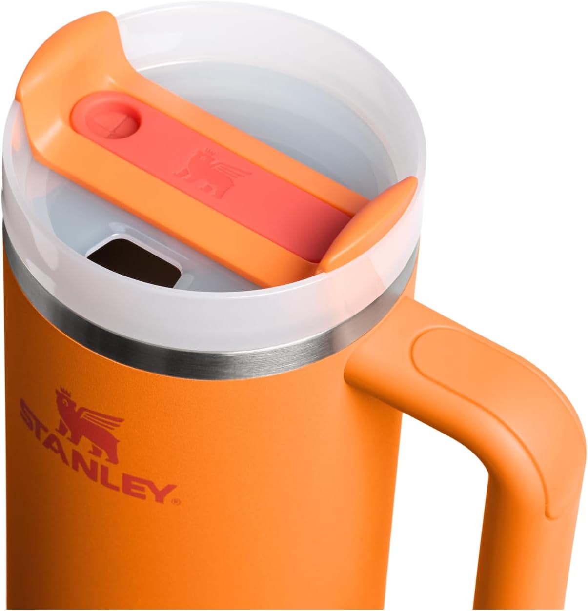 Stanley Quencher H2.0 Tumbler with Handle and Straw 30 oz | Flowstate 3-Position Lid | Cup Holder Compatible for Travel | Insulated Stainless Steel Cup | BPA-Free | Cherry Blossom-Aldronix