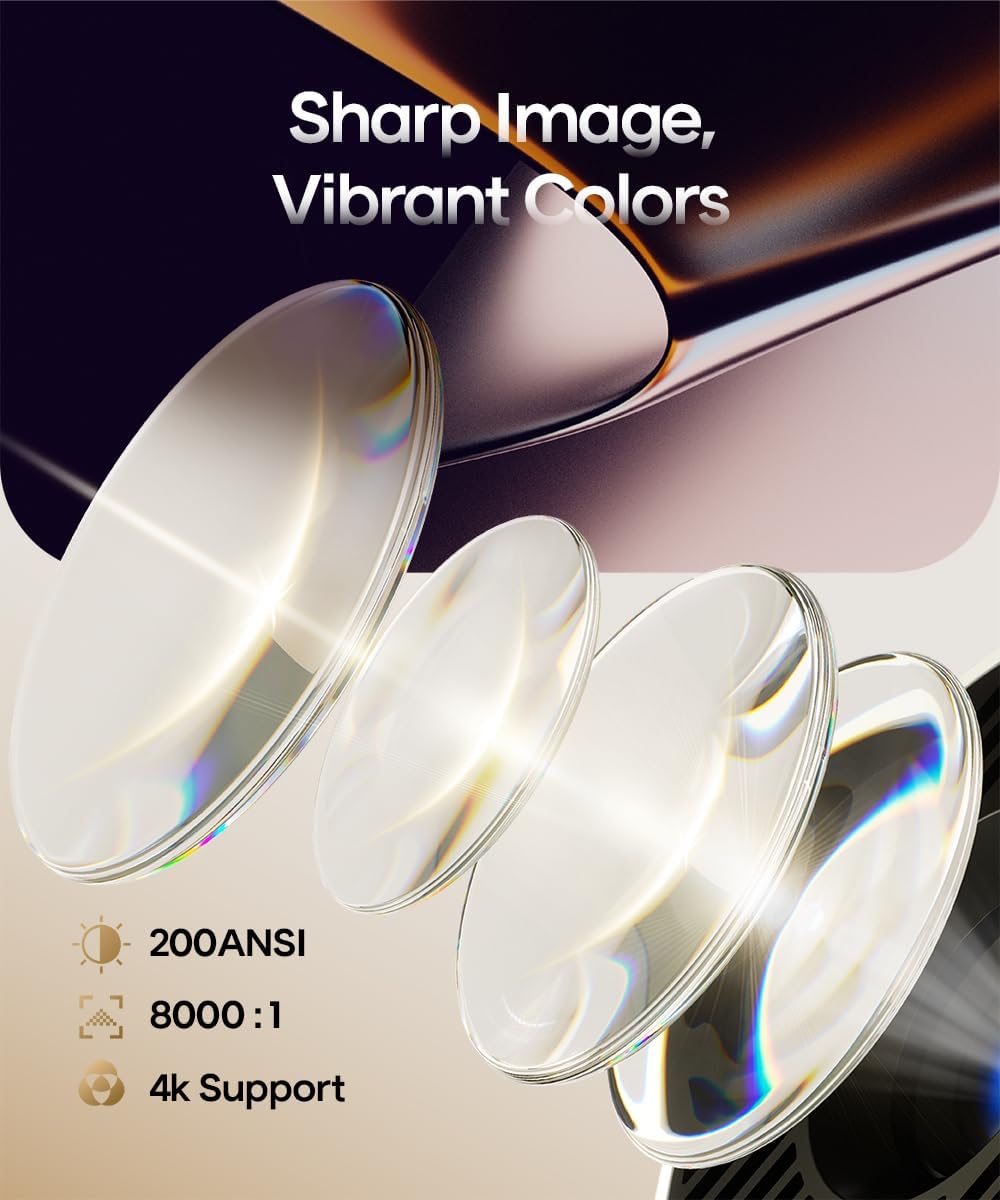 2025 Upgraded HY300PRO Mini Projector with WiFi and Bluetooth-Aldronix