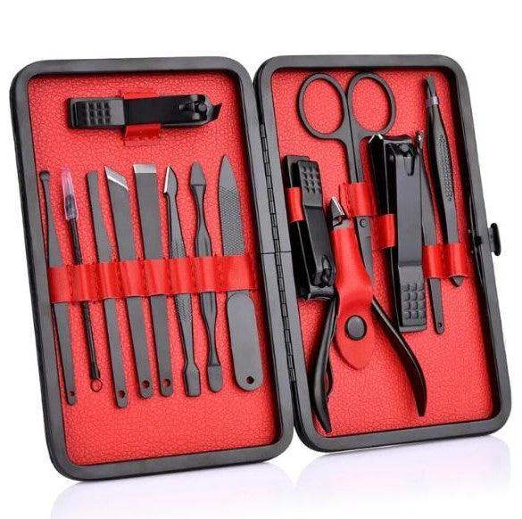 15 Piece Professional Manicure Set With Travel Case-Aldronix