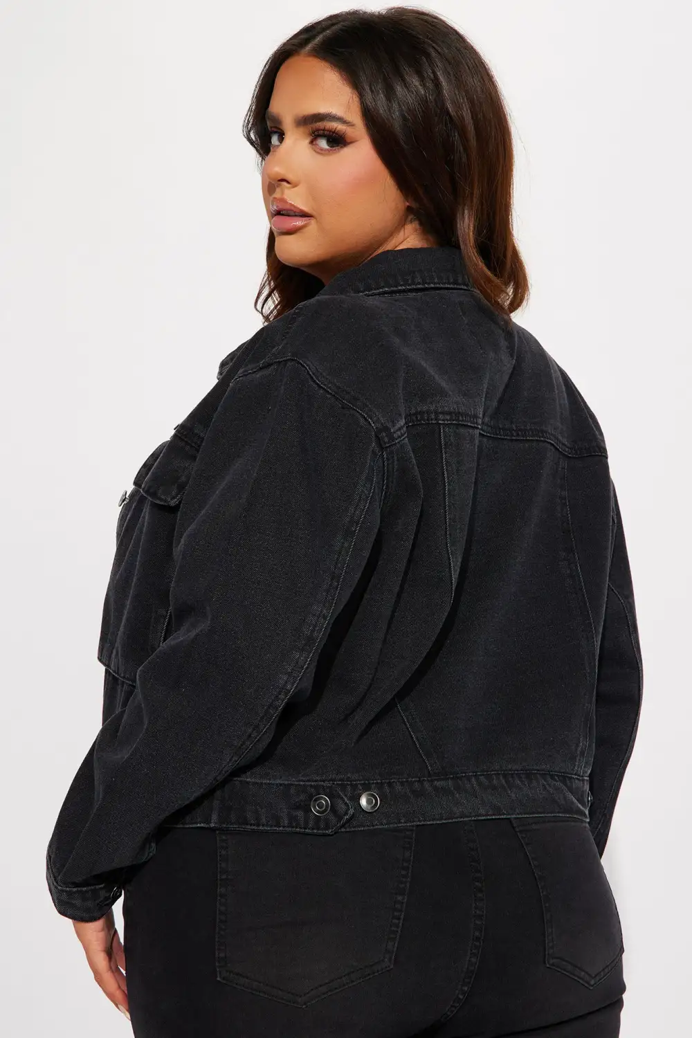 Do It Right Cargo Denim Jacket - Black Wash-Aldronix