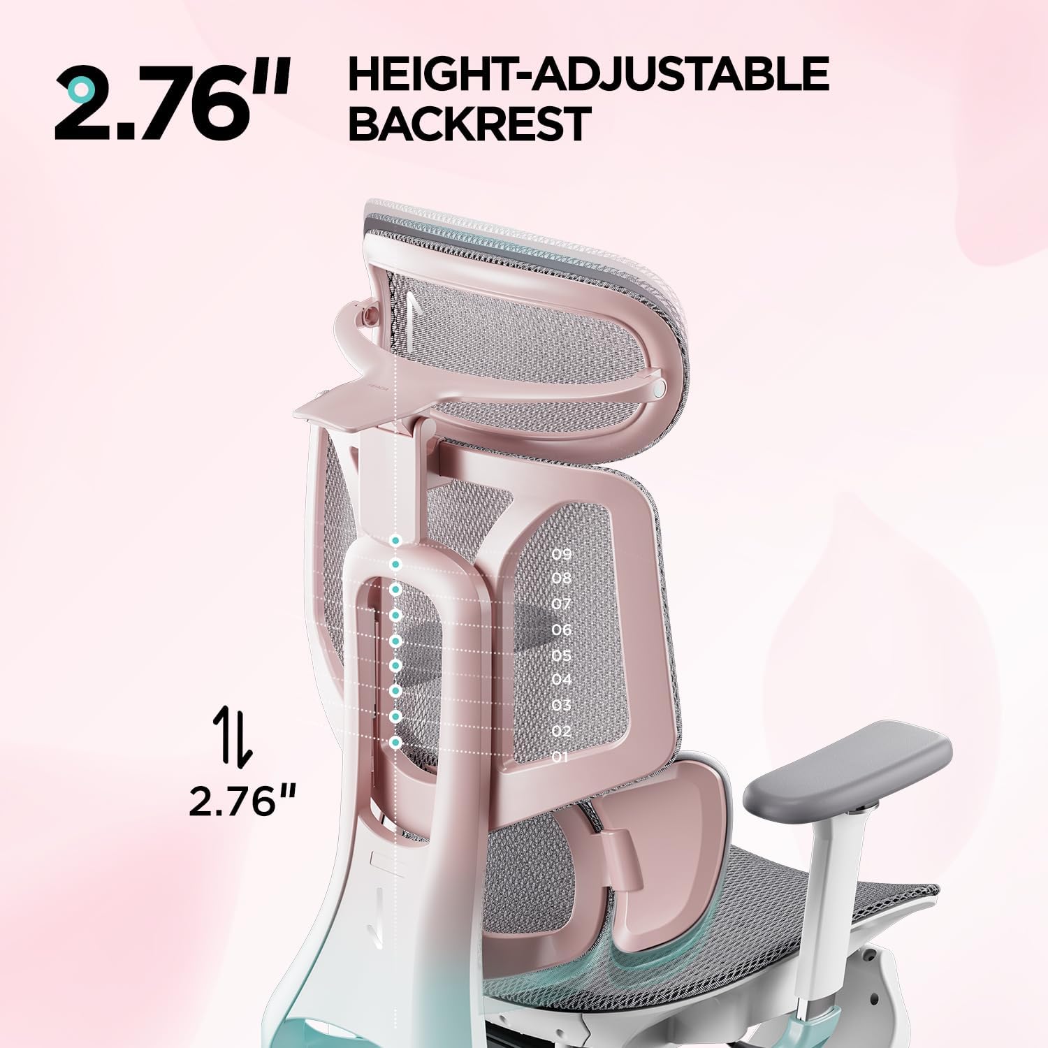 Hbab E3 Pro Ergonomic Office Chair, Big and Tall Office Chair - with 3-Zone Dynamic Lumbar Support, 4D Adjustable Headrest, 4D Adjustable Armrests, Swivel-Aldronix
