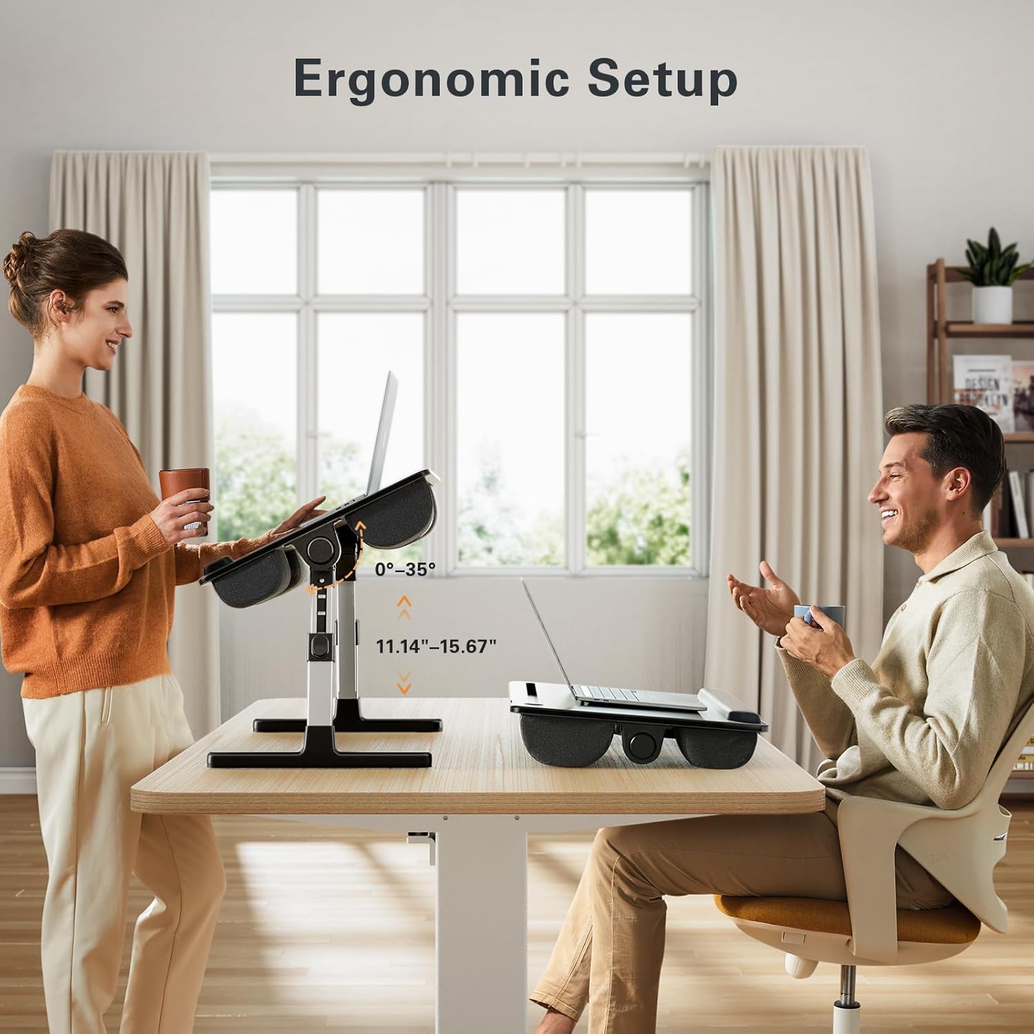 2-in-1 Bed Table & Lap Desk - Soft Cushions-Aldronix