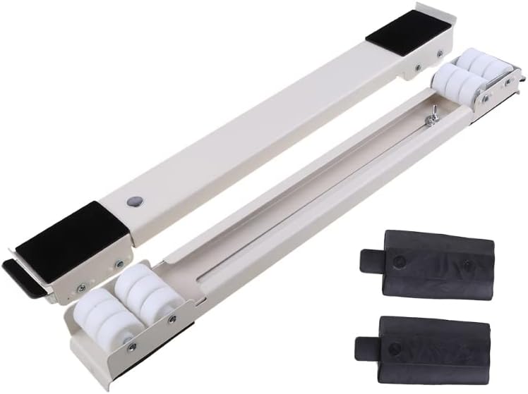 Washing Machine Base Frame with Wheels, Refrigerator Refrigerator Plate, Furniture Roller Guide, Adjustable 45-72 cm, Bear Load 700 kg, Stable and Non-Slip, for Washing Machines, Dryers-Aldronix