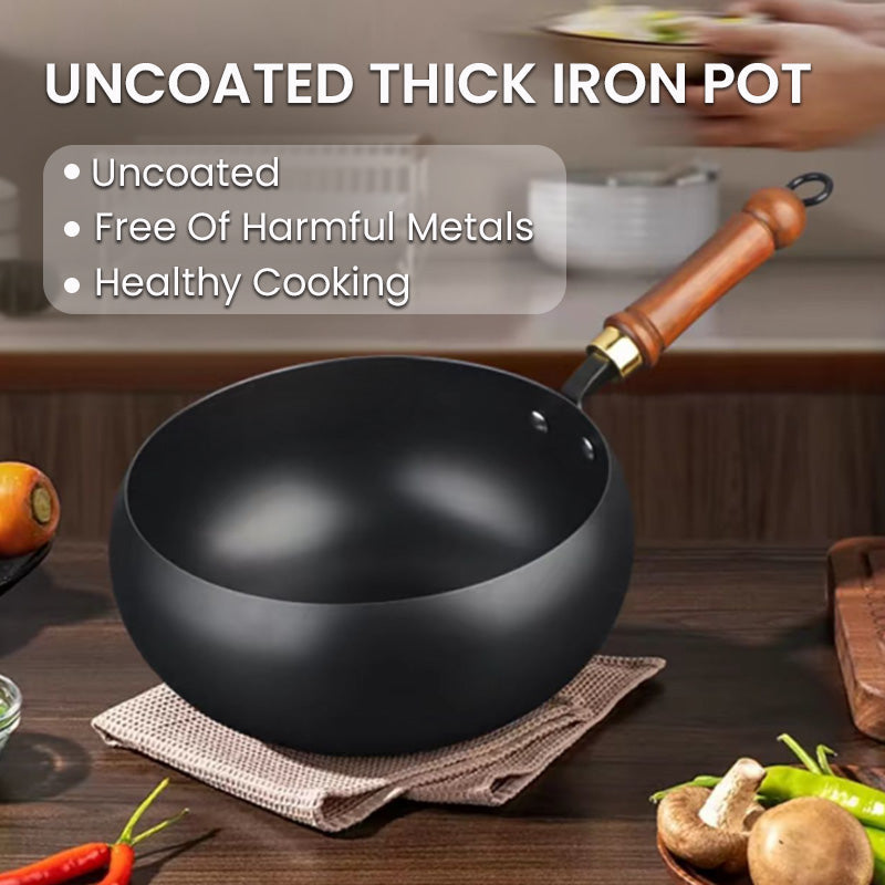 Uncoated Thick Iron Pot-Aldronix