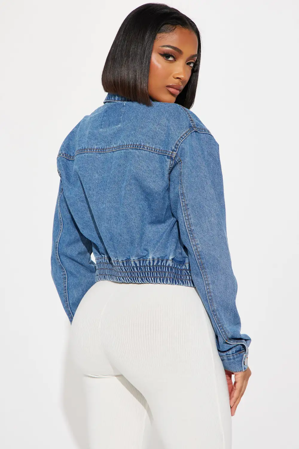 Just For You Denim Jacket - Medium Wash-Aldronix