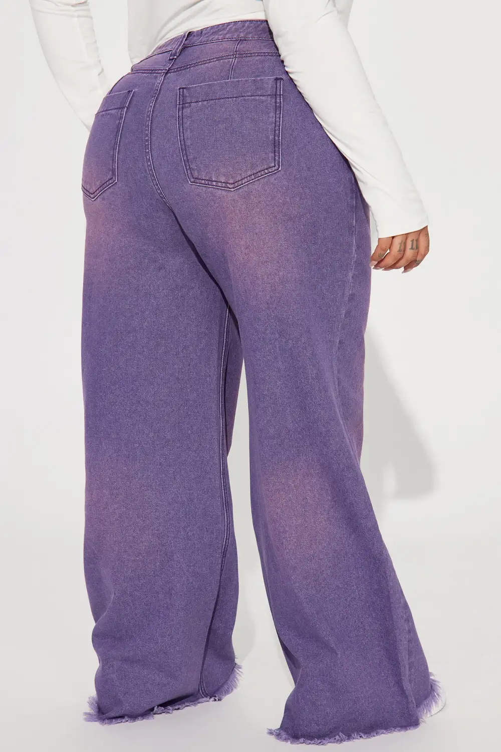 Ashtin Baggy Jeans - Purple-Aldronix