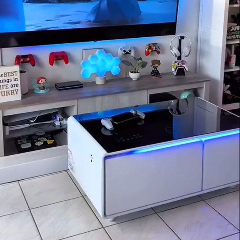 41-Inch Smart Coffee Table with Fridge-Aldronix