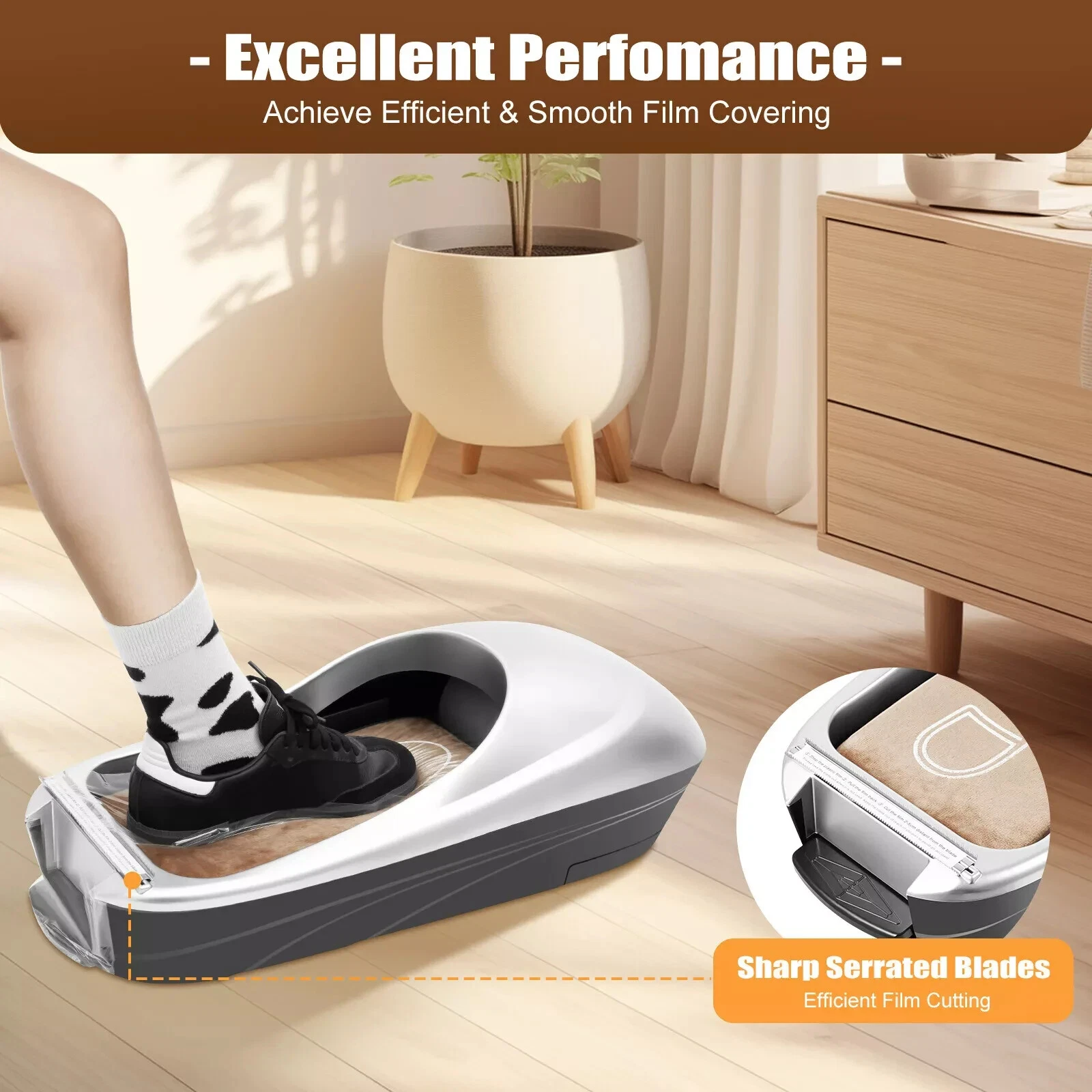 Automatic shoe cover machine(Including 1 roll of shoe cover film)-Aldronix