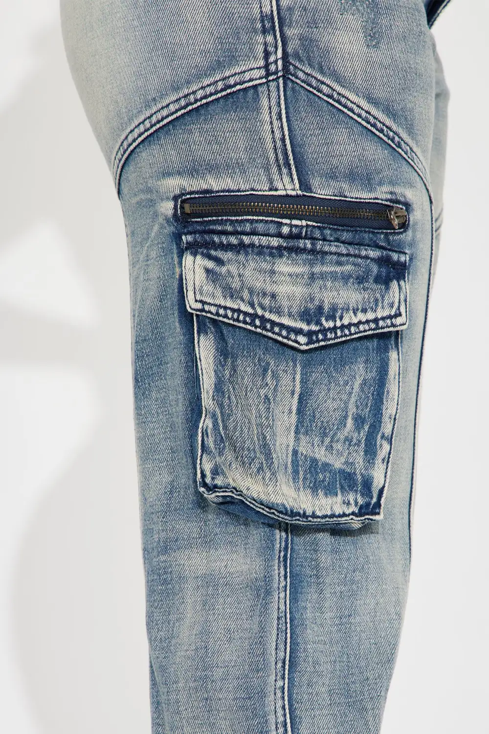 Superstitions Tinted Denim Joggers - Medium Wash-Aldronix
