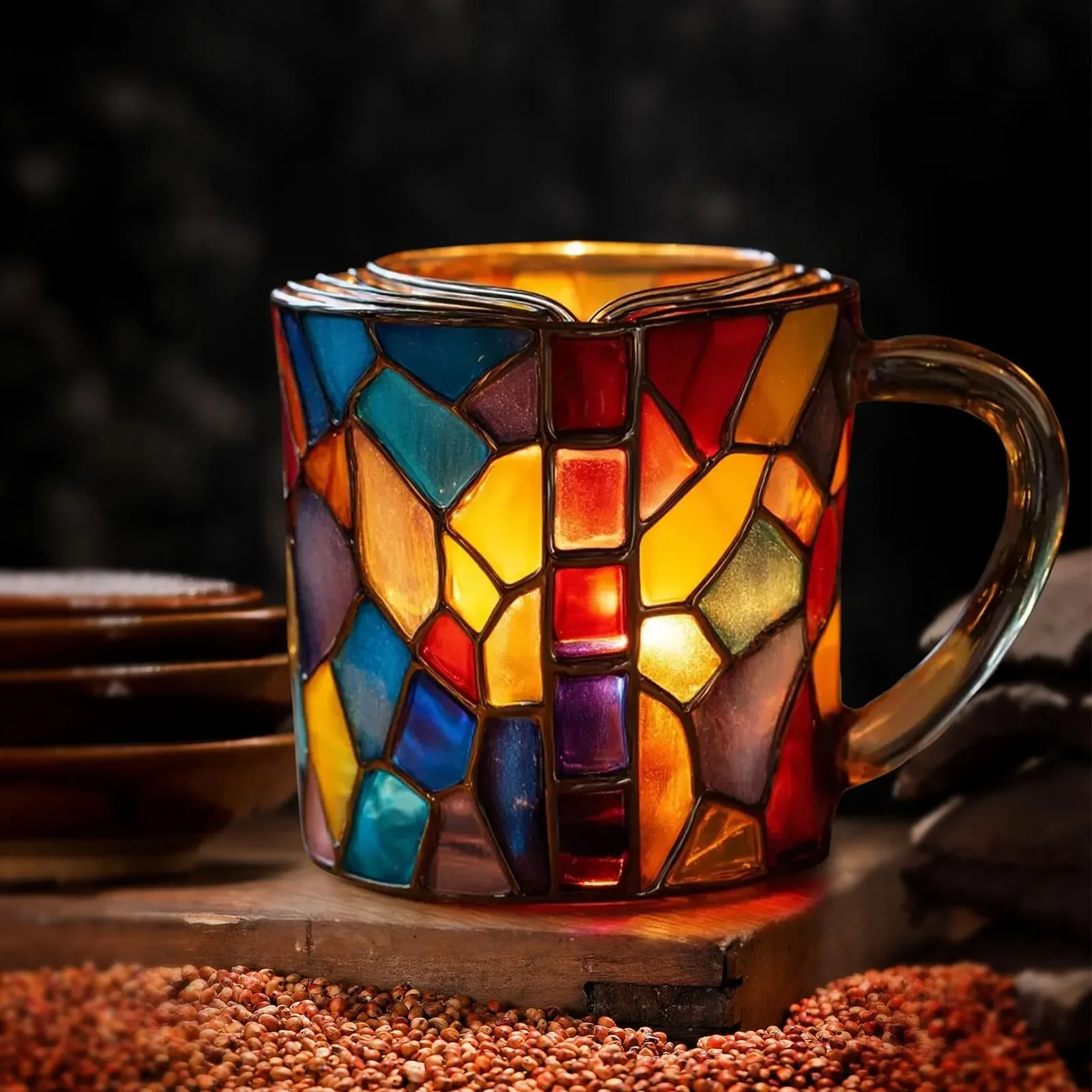 Handmade Painted Book Mug-Aldronix
