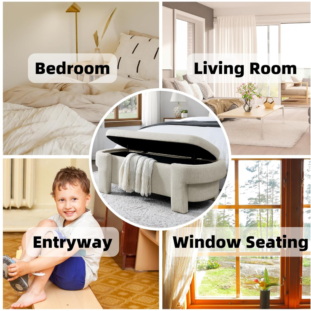 Oval Storage Bench-Aldronix
