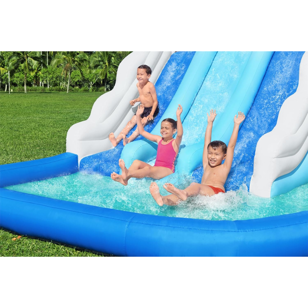 Inflatable Triple Slide - Splash Pool Water Park-Aldronix