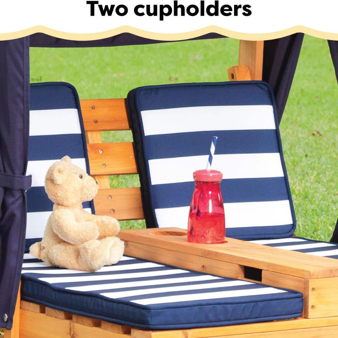 Double Garden Sun Lounger for Kids-Aldronix