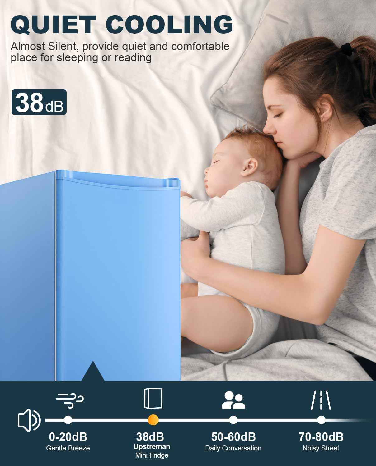  3.2 Cu.Ft Mini Fridge with Freezer, Single Door Mini Fridge, Dorm Fridge, Adjustable Thermostat, Mini Refrigerator for Bedroom, Office, Dorm, Black-BR321-Aldronix