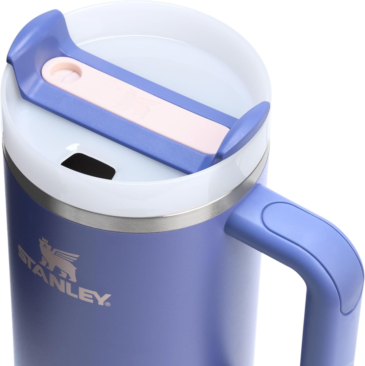 Stanley Quencher H2.0 Tumbler with Handle and Straw 30 oz | Flowstate 3-Position Lid | Cup Holder Compatible for Travel | Insulated Stainless Steel Cup | BPA-Free | Cherry Blossom-Aldronix