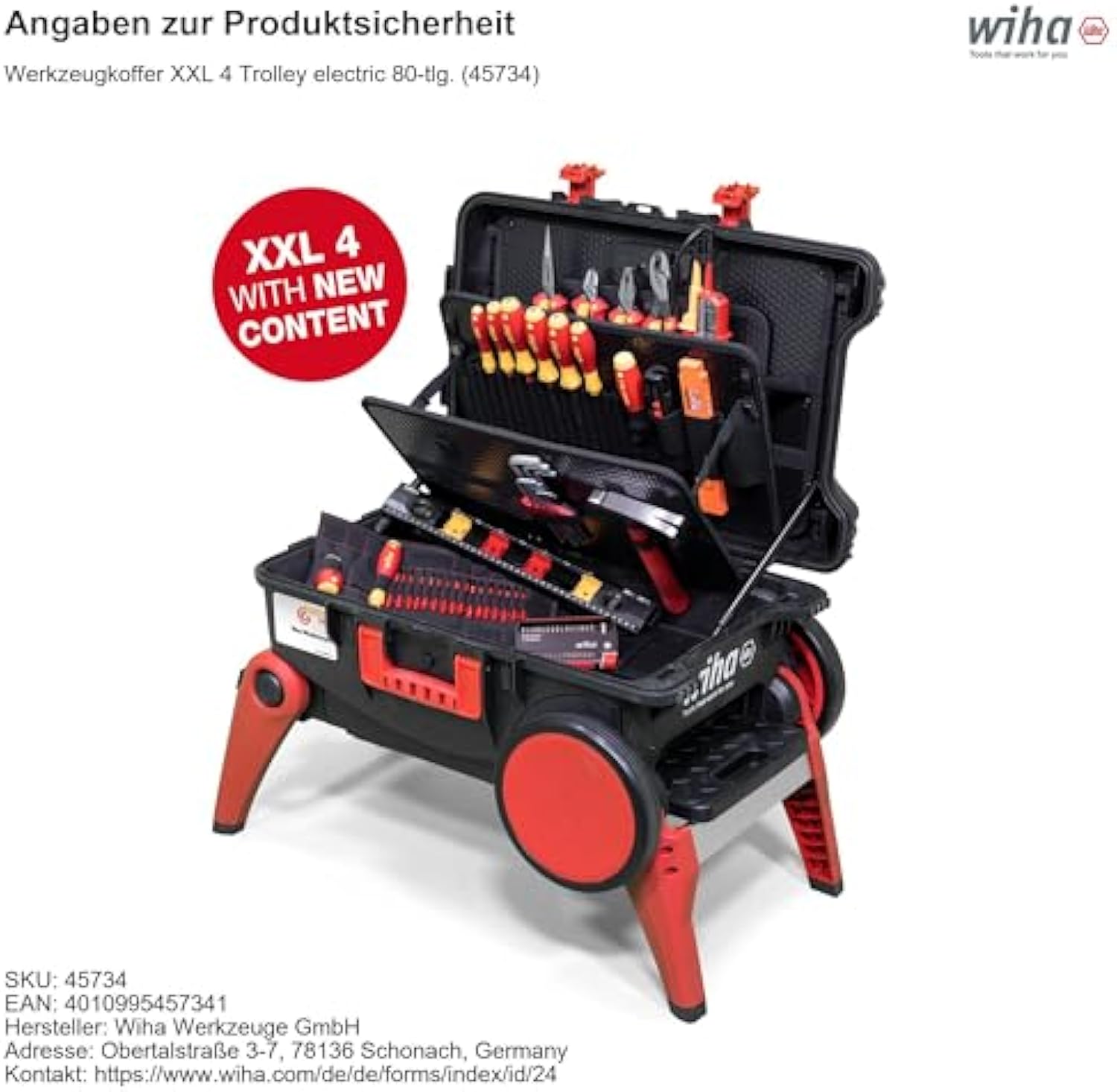 Electric Tool Box Set - 80 Piece Assortment with Wheels-Aldronix
