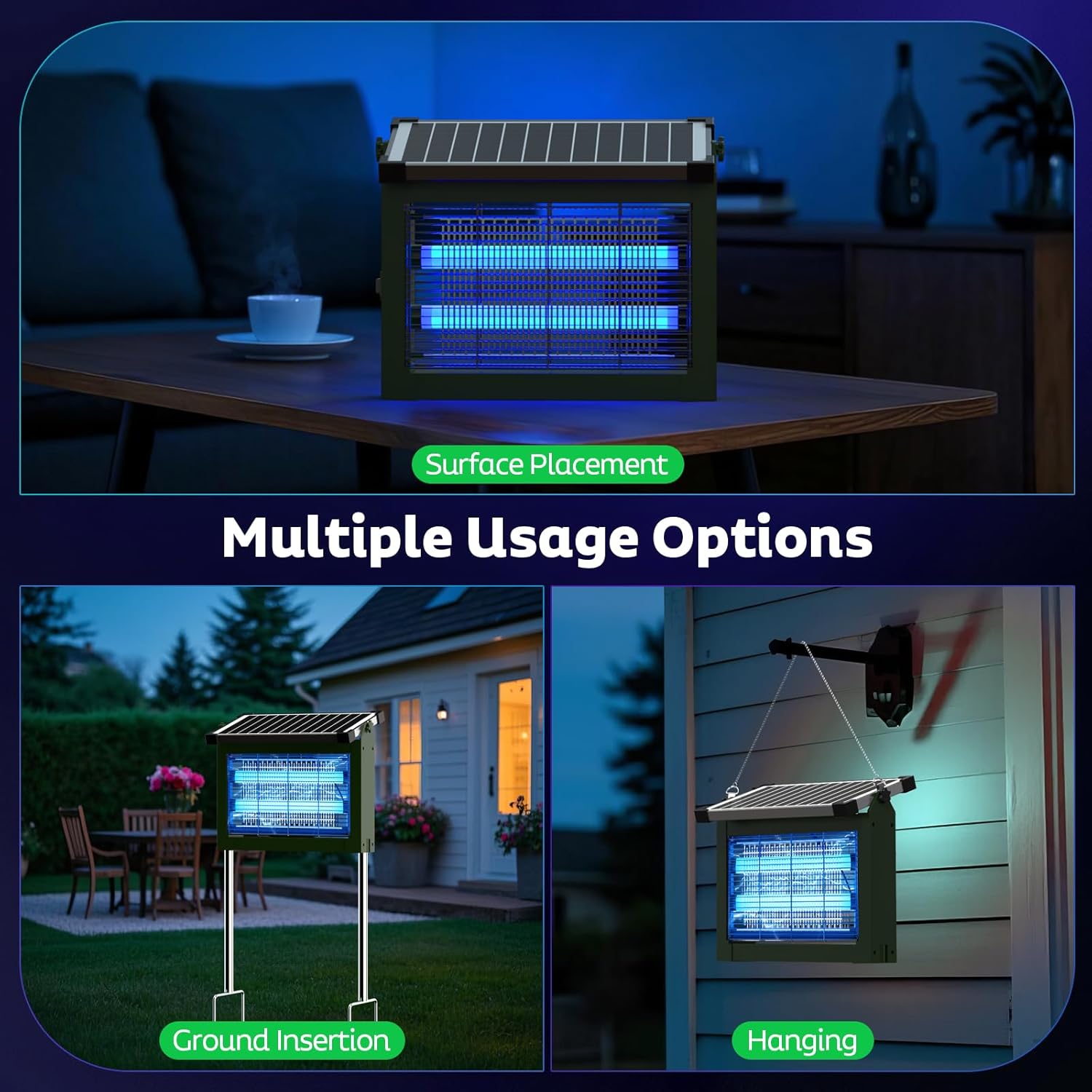 Solar Bug Zapper Outdoor-Aldronix